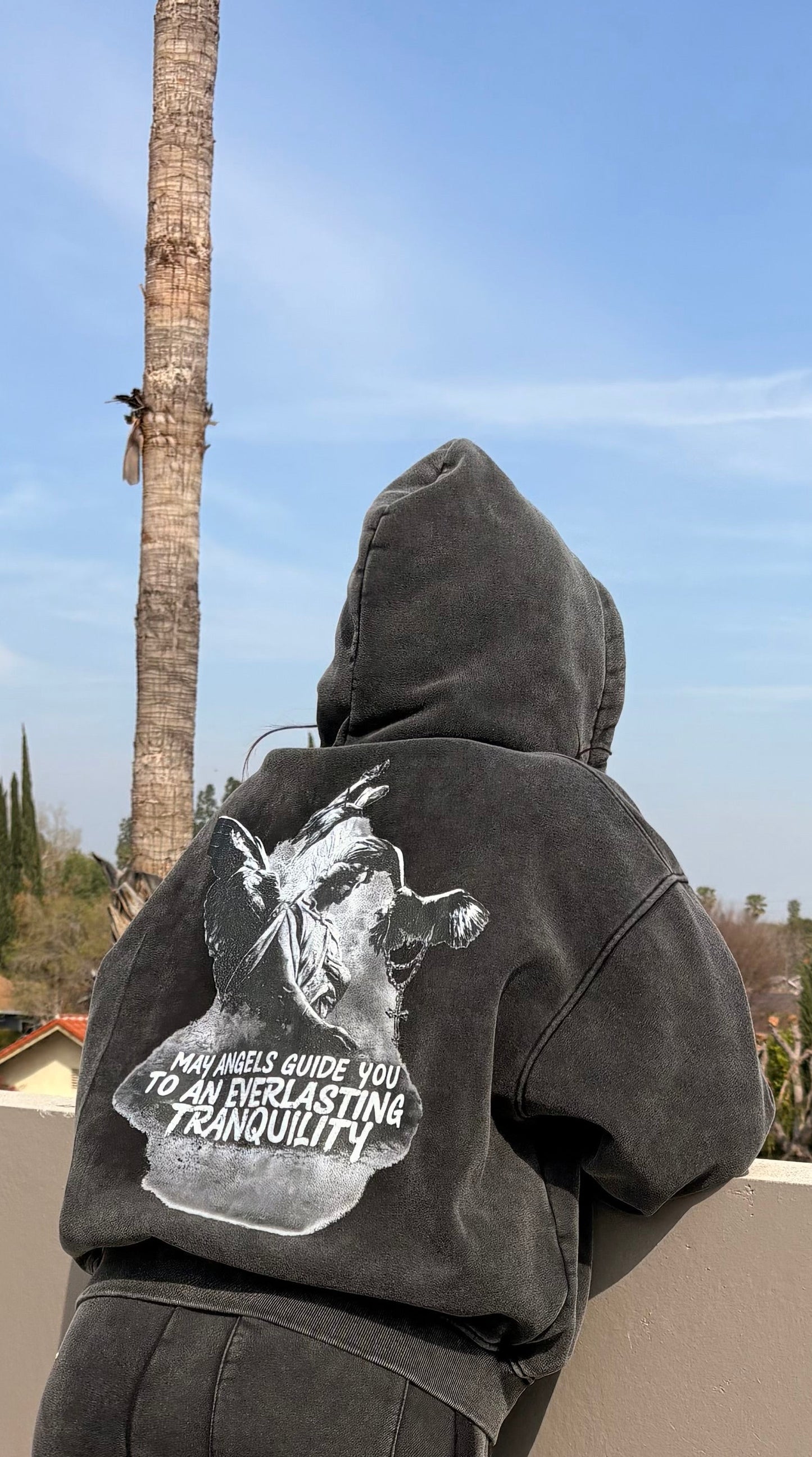 PRE ORDER ZOB: OVERSIZED ASH BLACK HOODIE