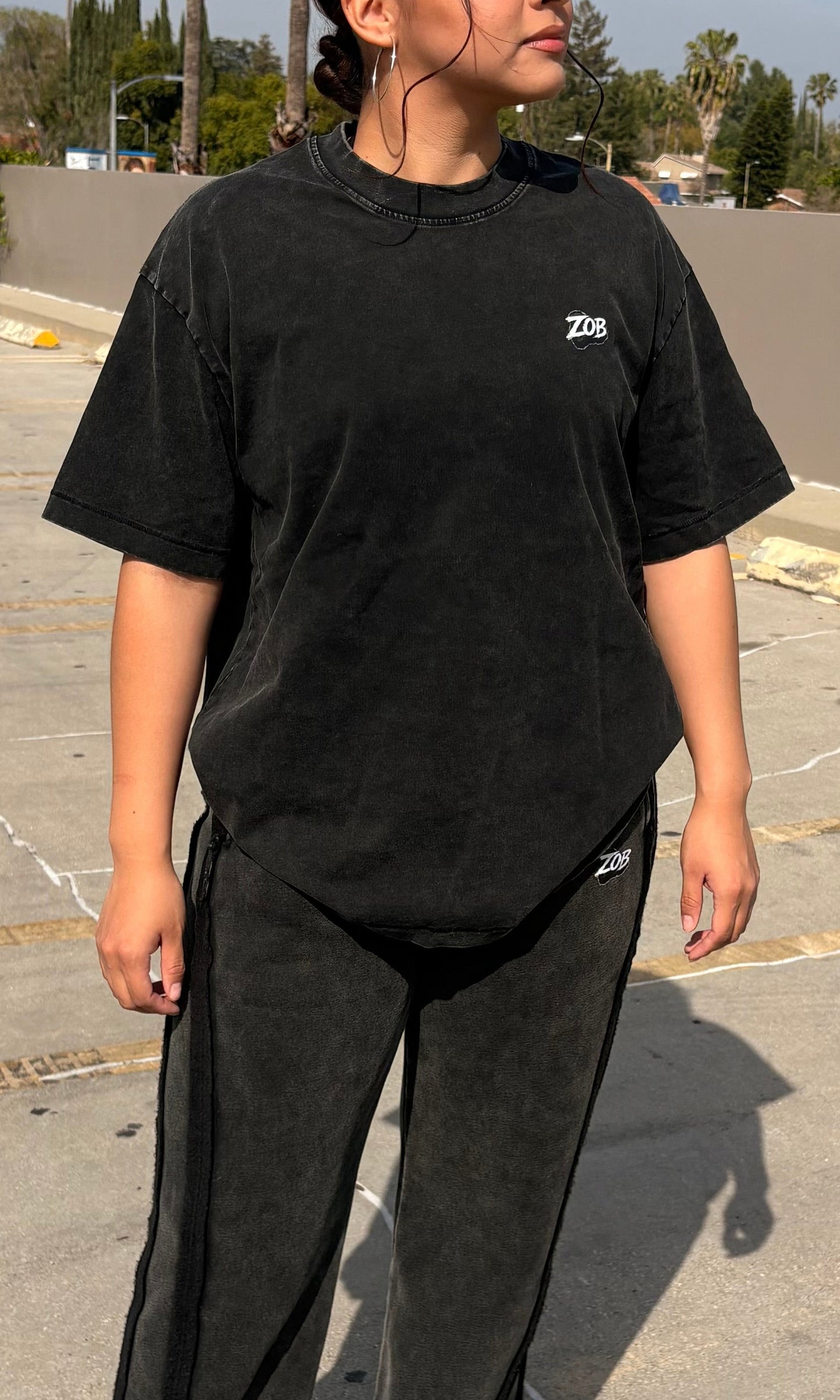 PRE-ORDER: Oversized Ash Black Tee